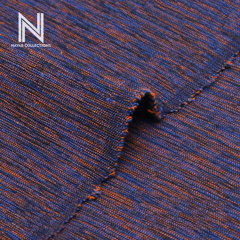 Handmade Kamalia Khaddar Red Blue